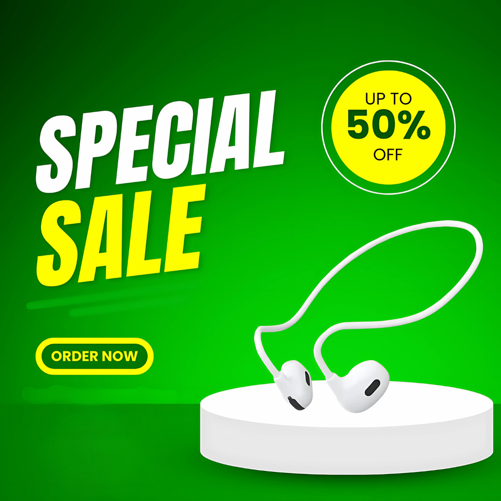 PRO Air V5.3+ EDR Bluetooth Neckband Earphones | Noise-Canceling Mic, Stereo Sound, Type-C Charging | Sports, Gym, Driving – Black & White - Image 6