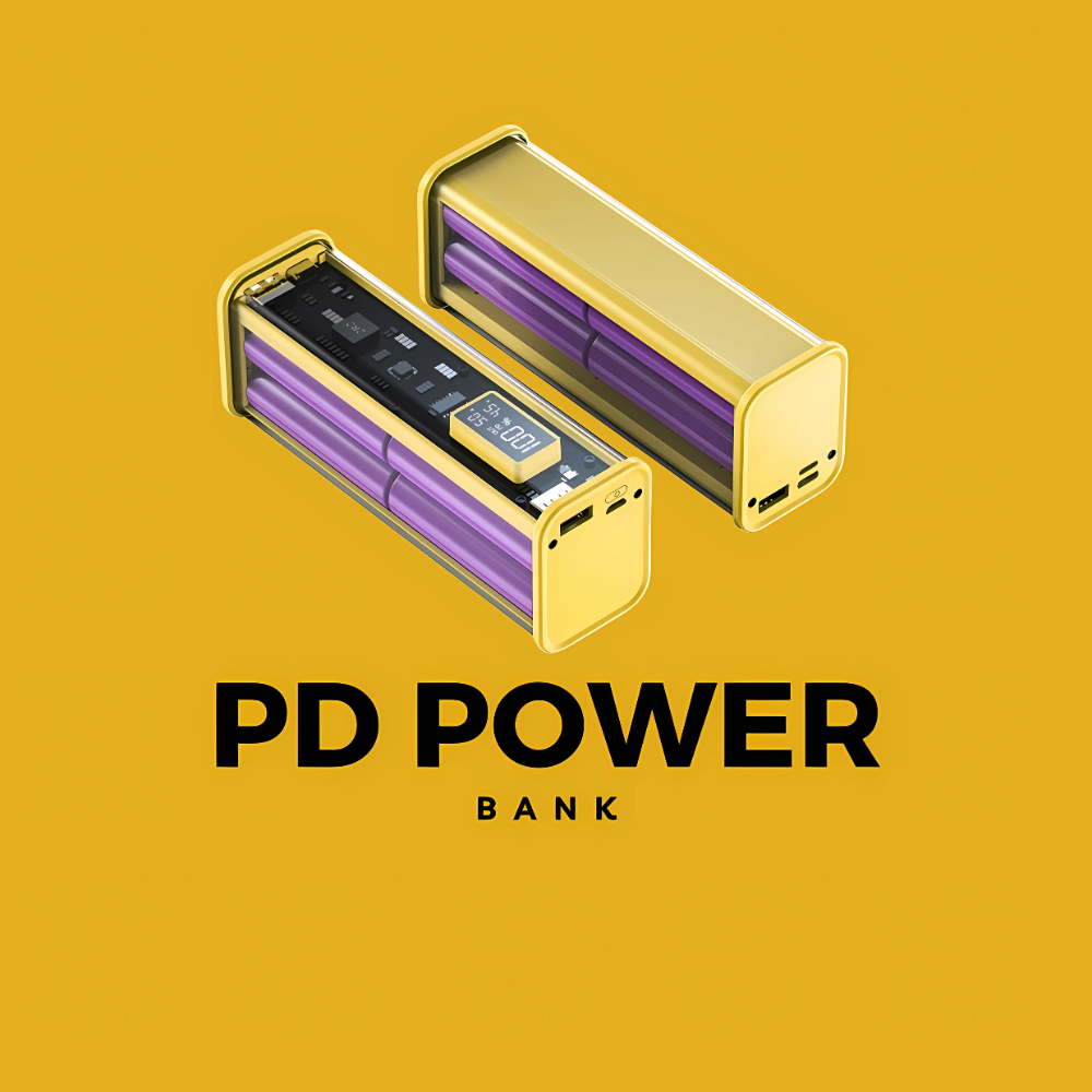 20W PD Fast Charging Power Bank | Transparent Shell | LED Display, 2 USB Ports, Type-C Port | 8*18650 Batteries for Reliable Performance. - Image 13