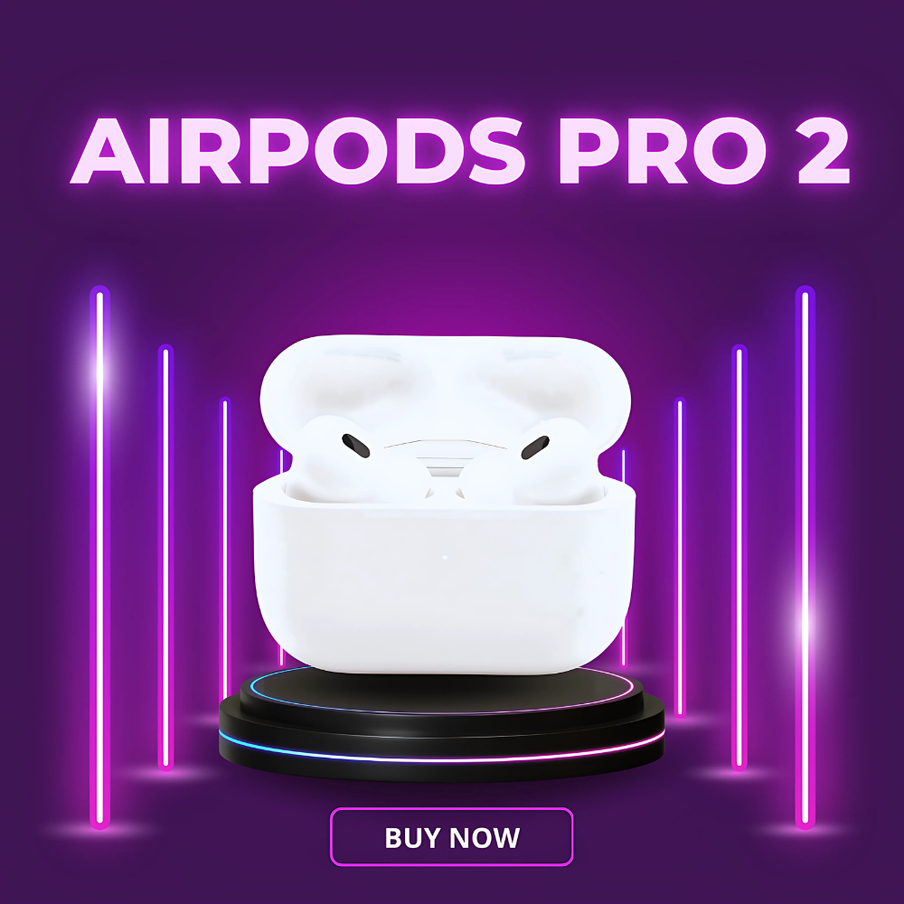 AirPods Pro 2 ANC – Bluetooth 5.3 Wireless Earbuds with Type-C Charging, Active Noise Cancellation, Premium Sound & High Bass | Type C input Charging - Image 2