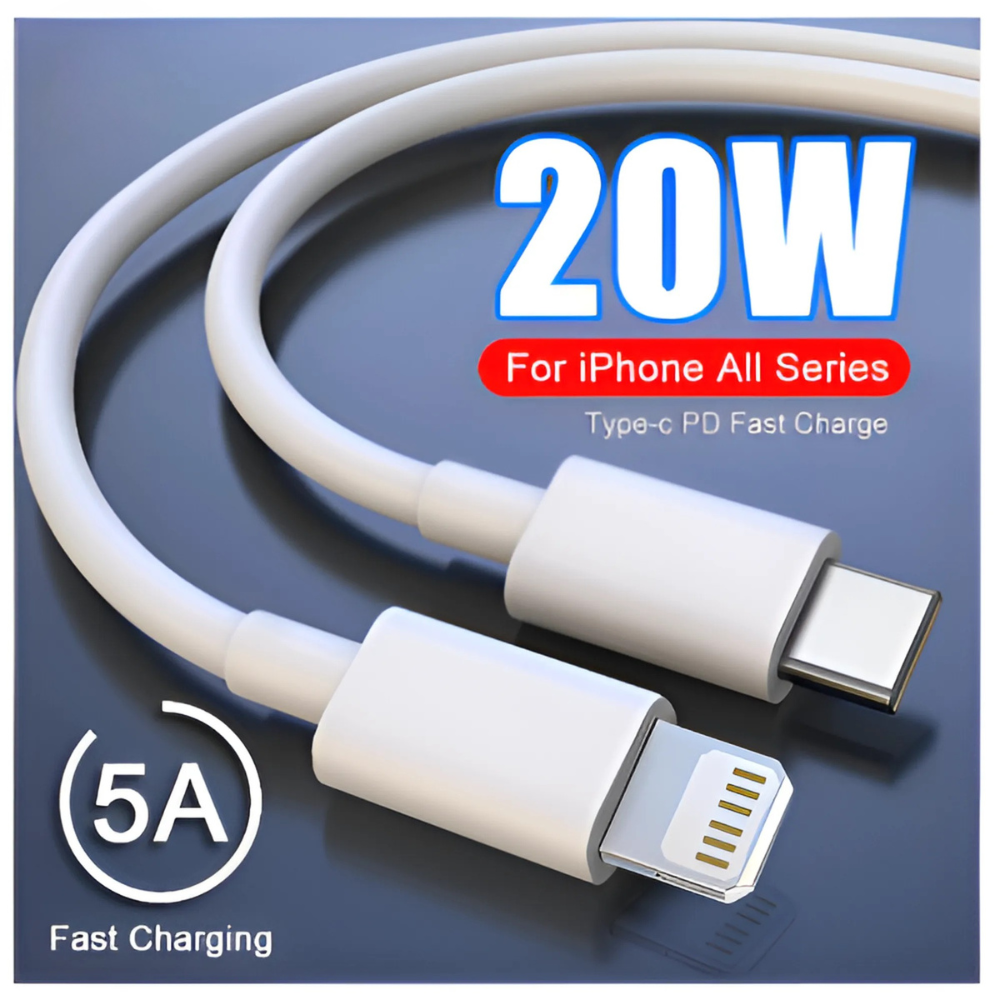USB-C to Lightning Cable | Fast Charging for iPhone 8/X/11/12/13/14/Pro/Max | PD Compatible - Image 2