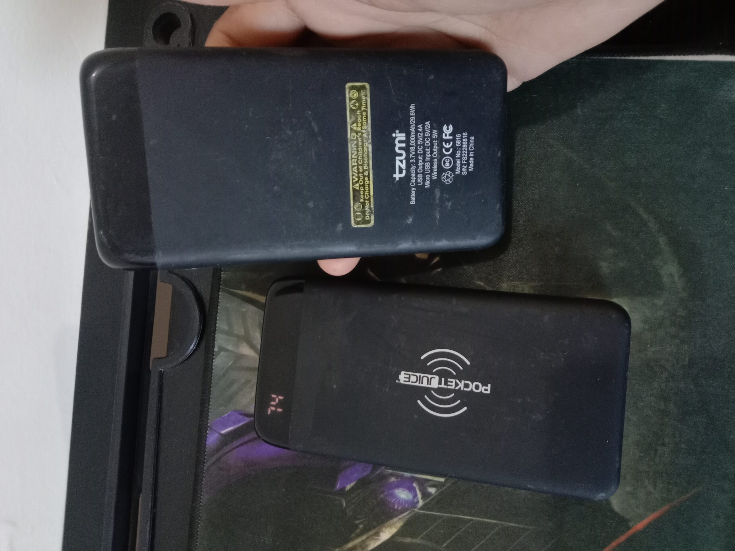 Pocket Juice Wireless Pro 8,000mAh Power Bank | Dual USB, 10W Wireless & USB Charging | Used Condition - Image 8