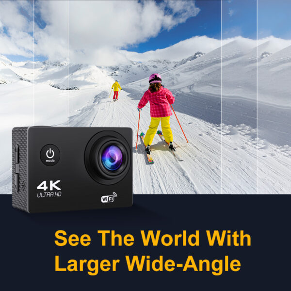 4K Action Camera | 1080P/30FPS WiFi, 170° Wide-Angle, Waterproof & Mini Sports Cam - Image 5